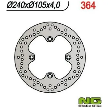 Brzda pro motocykl Zadní brzdový kotouč NG Keeway 150 OUTLOOK 2007