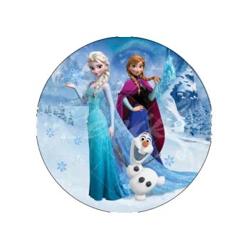 Jedlá dekorace na dort ELZA, ANNA a OLAF, VARIANTA Jedlý papír 424