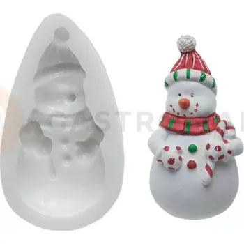 Kuchyňská sůl Forma na cukrovou hmotu SLK 043 - sněhulák, 92x42 mm | SILIKOMART, Sugarflex Snowman