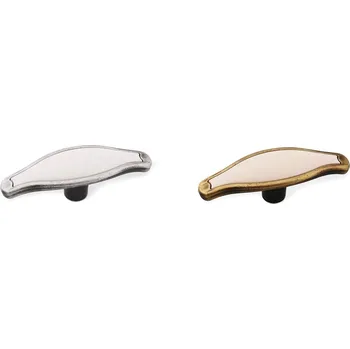 Nábytkové kování úchytka SIRO 1889 - 67 ZN29A4 starostříbrná, plast bílý