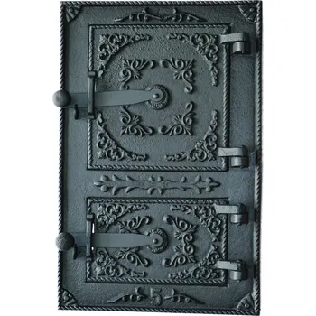 Komínová dvířka Litinová dvířka kuchyňská - OZDOBNÁ-černá