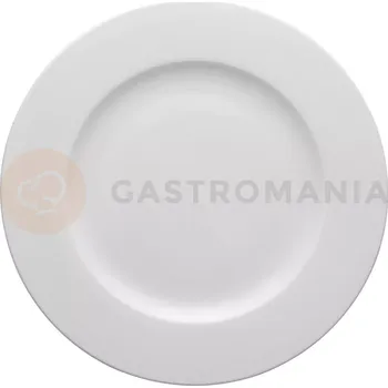 Talíř Plytký talíř z bílého porcelánu o průměru 21 cm | LUBIANA, Wersal