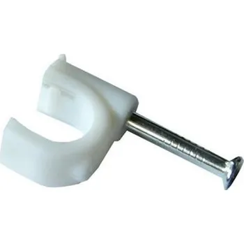 Držák kabelu Scame Kabelová příchytka 10 mm bílá