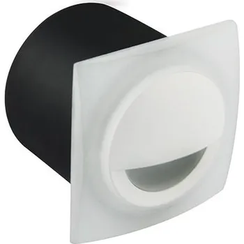 Nástěnné svítidlo DAM Schodišťové svítidlo KAMI LED D WHITE 3,5W 210lm 4000K IP44 90° bílá