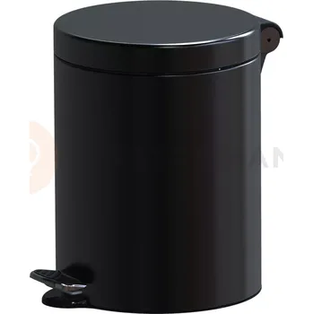 Nádoba na led Pedálový odpadkový koš s nehořlavou příměsí 5 l, 28x21 cm, černý | ALDA, Freedom Fresh Hotel Safe