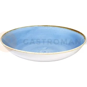 Salátová mísa světle modrá, ručně zdobená 2400 ml | CHURCHILL, Stonecast Cornflower Blue