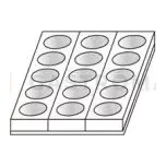 Forma na kulaté minidezerty - 15 ks x 65x40 mm - MONOP.B001 | MARTELLATO, Monoportions & Mignon