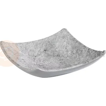 Servírovací tác z melaminu 10,5 x 10,5 cm, šedý | APS, Element