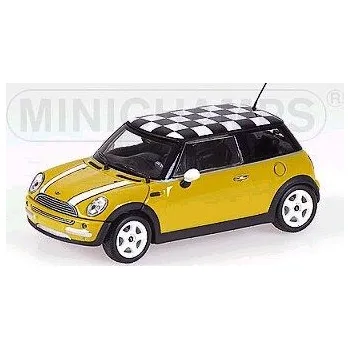 autíčko Minichamps MINI ONE 2001 WITH CHEQUERED ROOF FLAG YELLOW L.E. 1008 PCS. 431138104