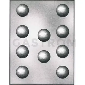 Výrobník cukrové vaty Forma na pralinky a čokoládky - fotbal, 10x 36x10 mm - 906008 Pallone Da Calcio | SILIKOMART, EasyChoc