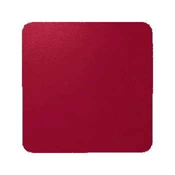 Podtácky Asa imitace kůže, červená - Sada 4 kusů