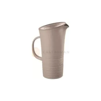 Servírovací stolek Džbánek s víkem z recyklovaného plastu,1800, barva taupe | GUZZINI, TIERRA