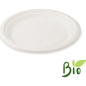Jednorázové nádobí Talíř kulatý BIO 22 cm 50ks/balení