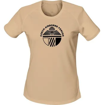 Dámské tričko Dámské funkční tričko CAF 43rd Airborne Battalion - písková