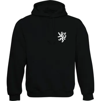 Pánská mikina Mikina s kapucí Czech Armed Forces Lion Simple - černá