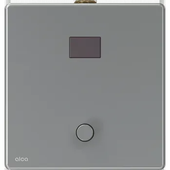 Automatický splachovač pisoáru s manuálním ovládáním, kov, 12 V (napájení ze sítě)