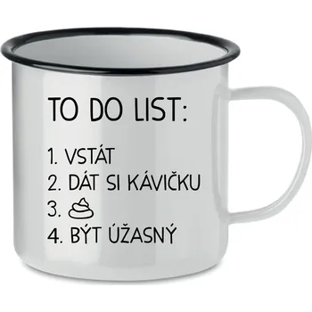 TO DO LIST: BÝT ÚŽASNÝ - bílý plecháček 350 ml