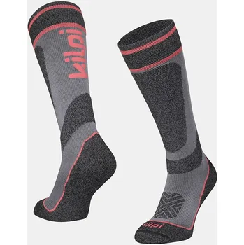 Dámské ponožky Dětské lyžařské podkolenky Kilpi ANXO-J šedá 27
