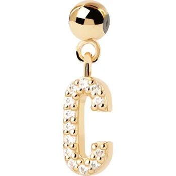 Šperk PDPAOLA Pozlacený přívěsek "C" Charms CH01-052-U + 2 měsíce na vrácení zboží