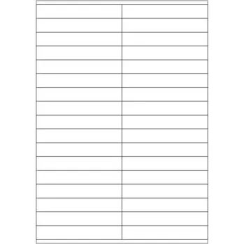 Speciální papír Etikety PRINT 105x16,9 mm bílé opacitní (100xA4)