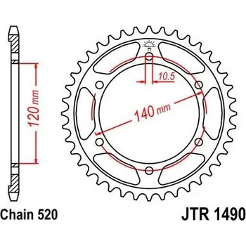 Řetězová sada pro motocykl Jt sprockets JTR 1490-40 Kawasaki/Suzuki/Honda