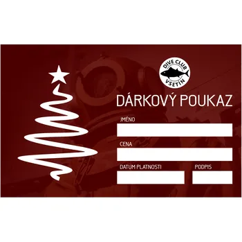 Dárkový potravinový koš Vánoční dárkový poukaz na nákup zboží