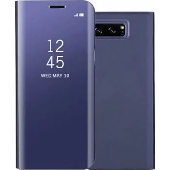 Pouzdro na mobilní telefon Zrcadlový plastový flip obal pro Samsung Galaxy S9 G960F - fialový