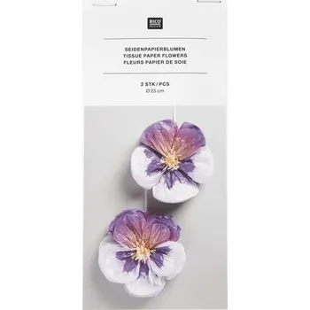 kreativní sada Rico Design Sada na výrobu 2 macešek z hedvábného papíru