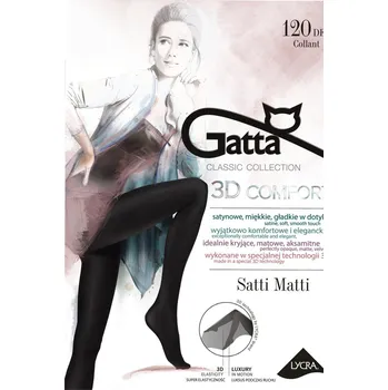 Dámská móda SATTI MATTI 120 - Punčochové kalhoty 3D 120 DEN - GATTA grafit 4-L