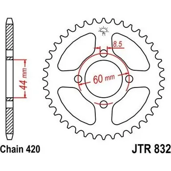 Motodíl Jt sprockets JTR 832-47 Yamaha/MBK