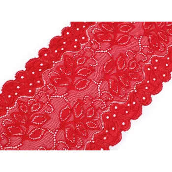 Galanterie Elastická krajka / vsadka / běhoun šíře 16 cm