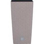 Květináč RATO SQUARE + vklad mocca 24cm Prosperplast DRTS240