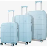 Sada cestovních kufrů ROCK Pixel PP - světle modrá