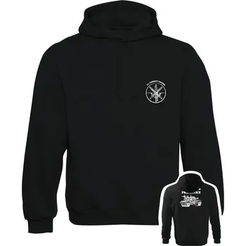 Pánská mikina Mikina s kapucí 73. tankový prapor - T-72M4 CZ - černá