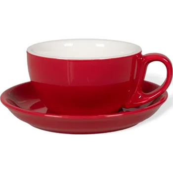 Biebri šálek s podšálkem, 190ml, červená