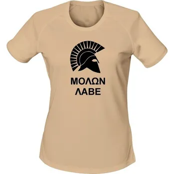 Dámské tričko Dámské funkční tričko MOLON LABE Two Line - písková