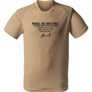 Pánské tričko Funkční tričko MAKE NO MISTAKE - písková