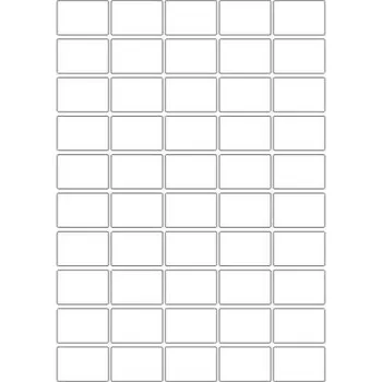 Samolepící etiketa Etikety PRINT 38,5x25,4 mm bílé lesklé pro inkoustový tisk (50xA4)