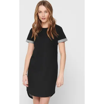 Dámské šaty Jacqueline de Yong JDY dámské tričkové šaty Ivy černé Velikost: M