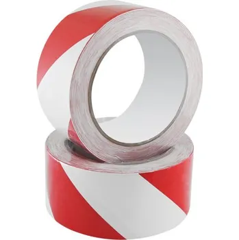 Lepicí páska Bezpečnostní páska Safety Tape 48 mm x 20 m, bílo / červená 448997