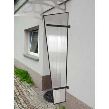 Stříška nad vchodové dveře Boční stěna LANITPLAST UNI antracit / PC LG2184