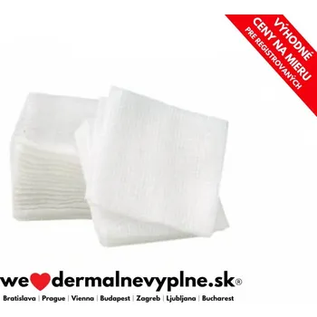 Krytí na ránu ZöllnerMed NESTERILNÍ kompresy gázové skládané čtverce, 10x10cm, 10ks