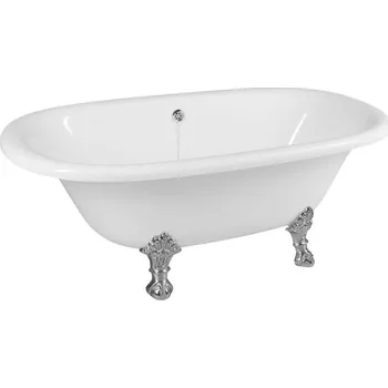 Vana REGATA volně stojící vana 175x85x61cm, nohy chrom mat, bílá