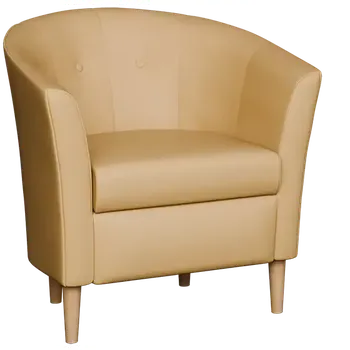 Křeslo CHARLOTTE 1, křeslo, koženka béžová