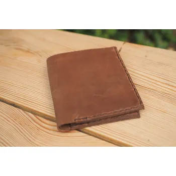Peněženka Pánská hnědá kožená peněženka HAND MADE CZ