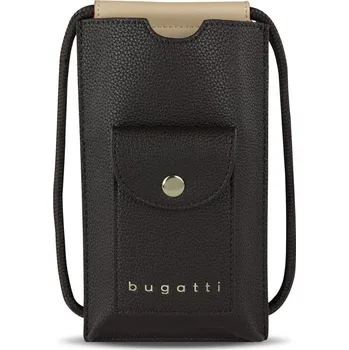 Pouzdro na mobilní telefon Bugatti Crossbody kabelka na mobil ELLA 49663502 tmavě hnědá