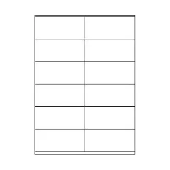 Speciální papír etikety 105x48 mm, 1200 ks