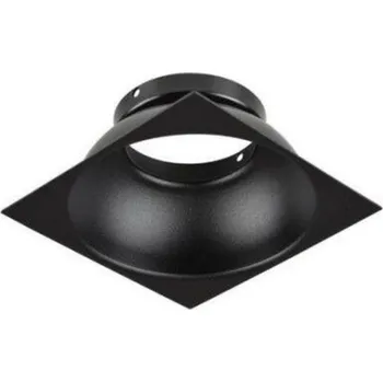 Bodové svítidlo Dekorativní černá vkladka AZzardo Hugo R black AZ0832 k rodině HUGO