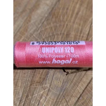 Nit Polyesterové nitě Unipoly návin 100 m 324 Fusion coral