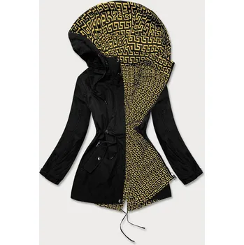 Dámská bunda Černá/žlutá dámská parka (W702BIG) odstíny žluté 54